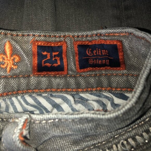 Rock Revival gray Celine skinny jeans size 25 - Picture 4 of 6